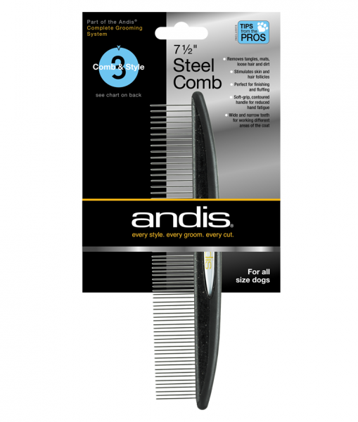 andis-metal-comb-for-hair-sided-18-cm 2