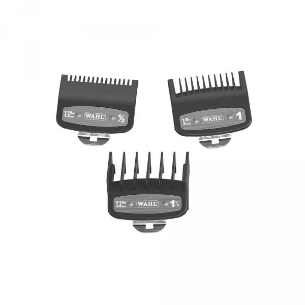 Premium WAHL barber combs 1.5 mm, 3 mm and 4.5 mm