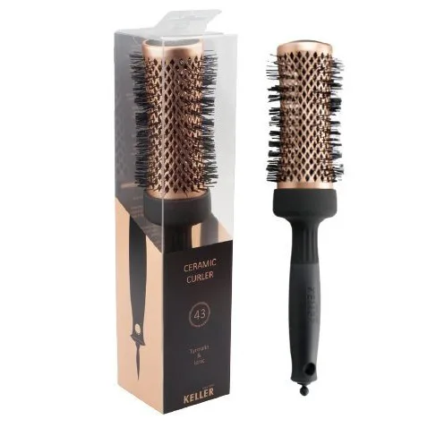 Brush Hair Curler Ceramic Ionic Turmalin & 43 mm