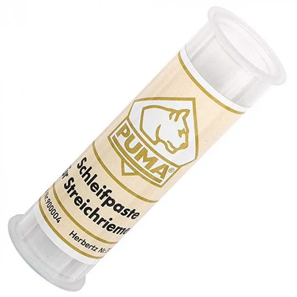 Grinding paste on Razors Leather Strop Paste PUMA