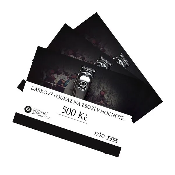 Gift voucher for goods worth CZK 500