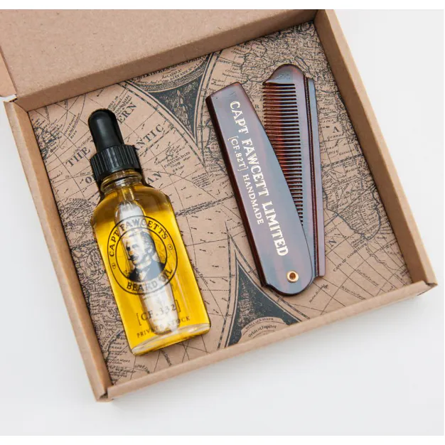 Gift Set for oil and tourism beard comb - Image 3