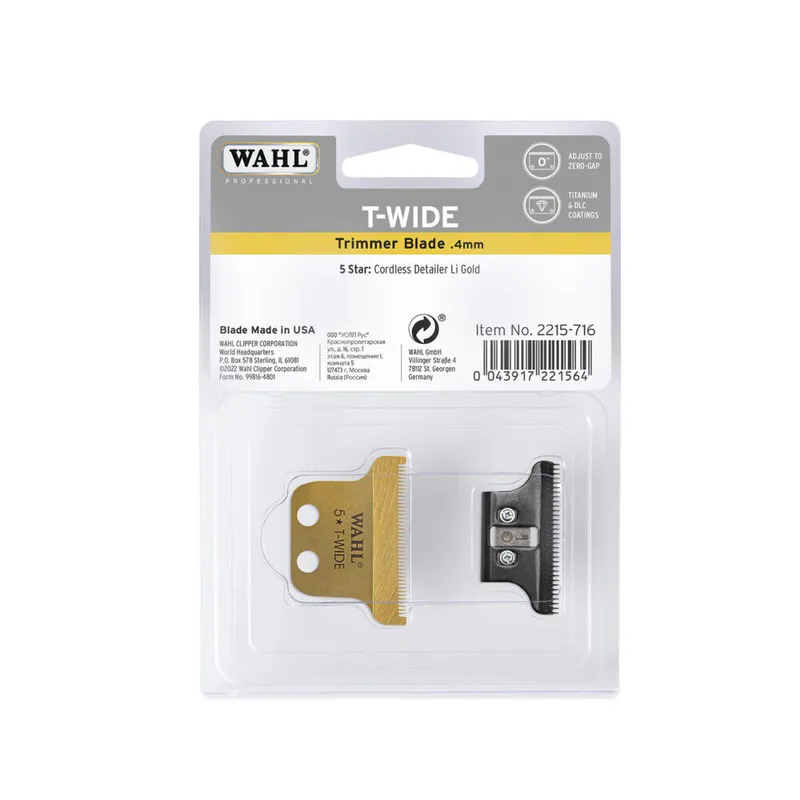 WAHL T-Wide Detailer Cordless Cutting Blade - Image 2