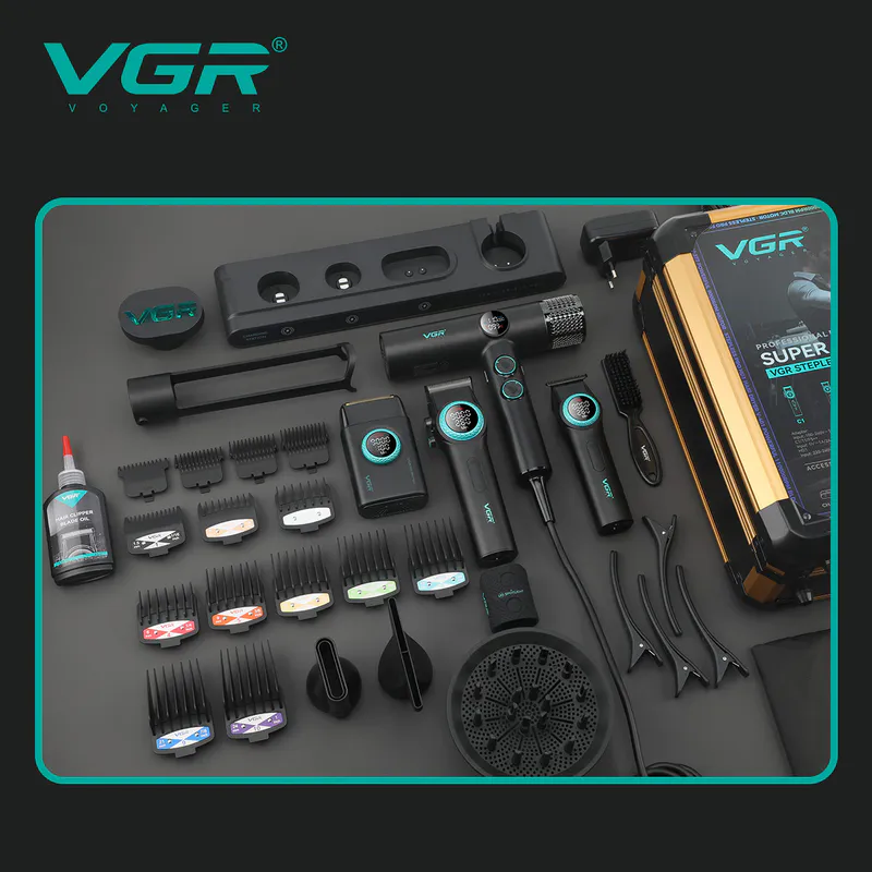 VGR VOYAGER Stepless 4-in-1 Hair Clipper Set - Image 6