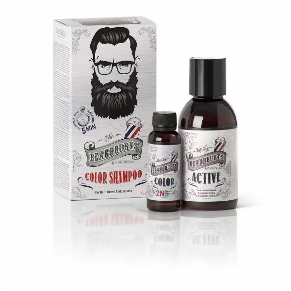 Beardburys coloring shampoo for hair and beard and black - Image 1
