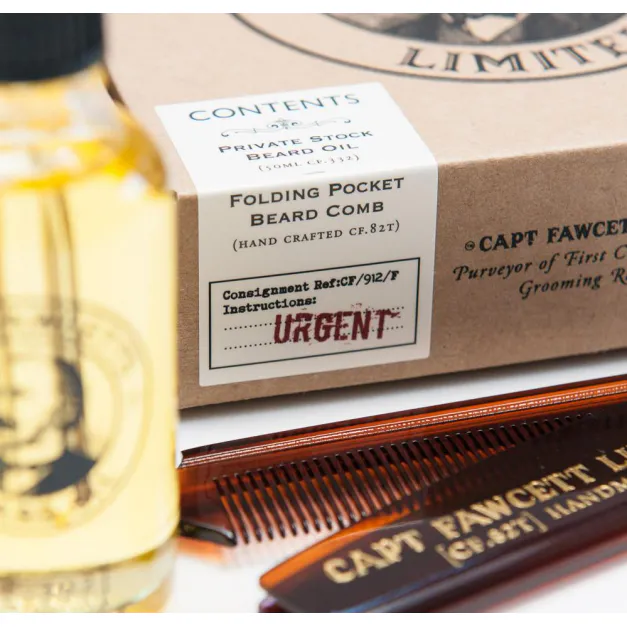 Gift Set for oil and tourism beard comb - Image 5