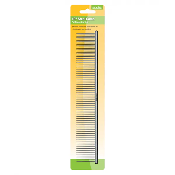Andis metal comb for hair - sided - 25 cm - Image 3