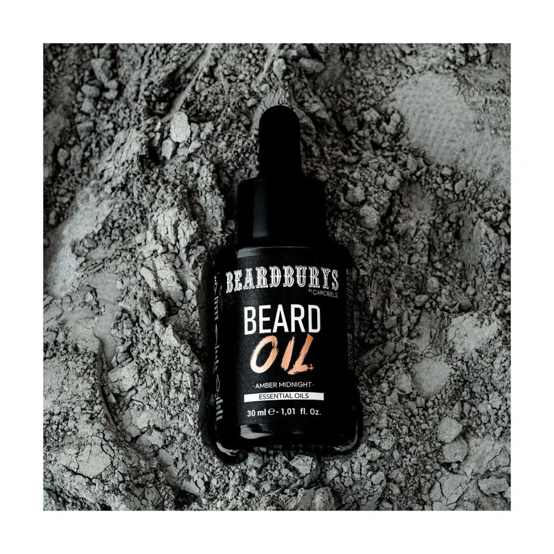 Beard Oil with Essential Oils Amber Midnight Beardburys - Image 4