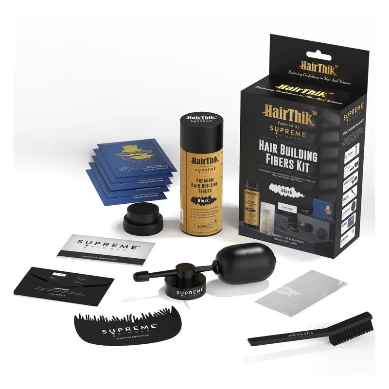 STpro Hair Thik Hair Fibers with Applicator for Hair Thickening - Image 1