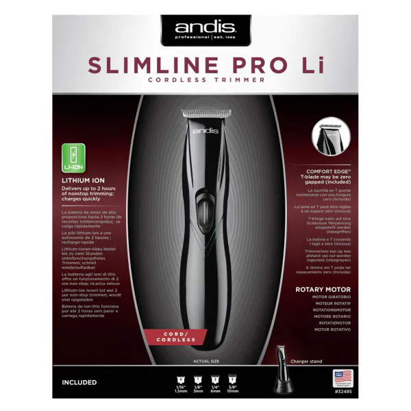 Andis Slimline Pro Li T-Blade Black - Image 4
