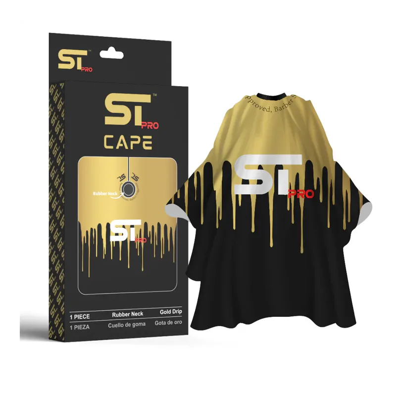 STpro Gold Drip Salon Cape - Image 1