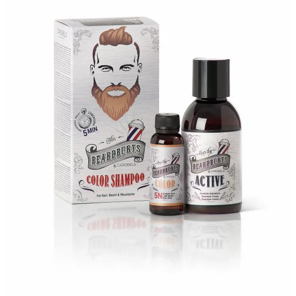 Beardburys coloring shampoo for hair and beard-tan - Image 1