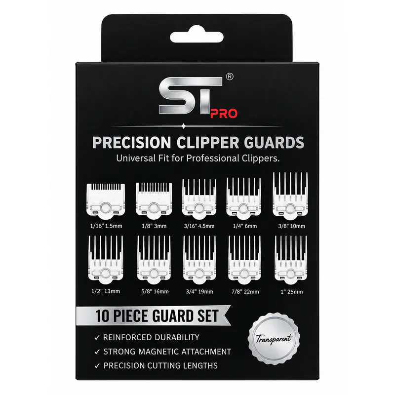 STpro Premium Magnetic CMG100 Magnetic Attachment Combs - Transparent - Image 1