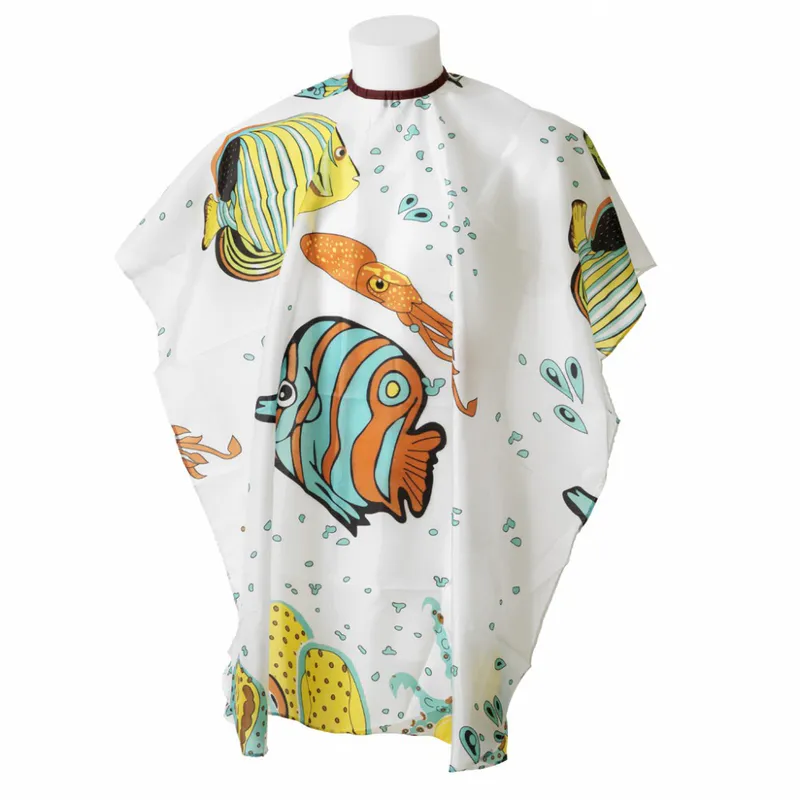Children's hairdressing cape with a sea image - Image 1