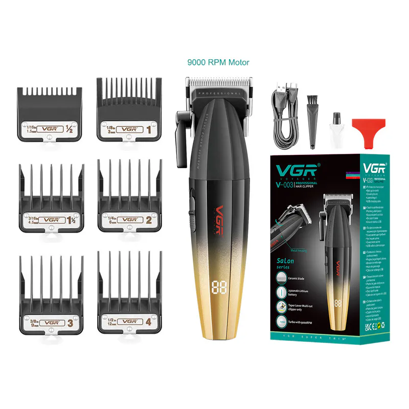 VGR VOYAGER V-003C Salon Series Hair Clipper – gold - Image 2